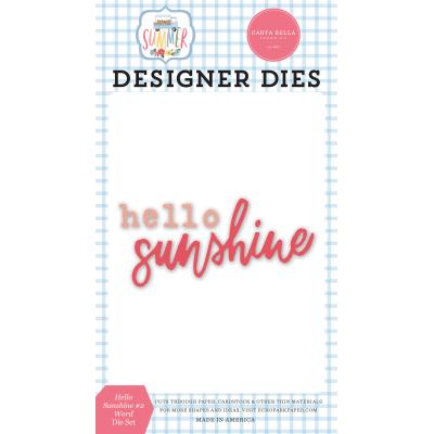 Carta Bella Summer Word Die Set - Hello Sunshine